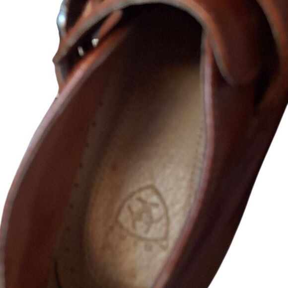 Rich Brown Leather Ariat Ankle Boots – Men’s 8.5, Excellent Condition - Picture 8 of 9